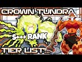 THE TRUE FIRST POKEMON CROWN TUNDRA OU TIER LIST! POKEMON SWORD AND SHIELD