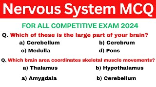 nervous system mcq || nervous system questions and answers