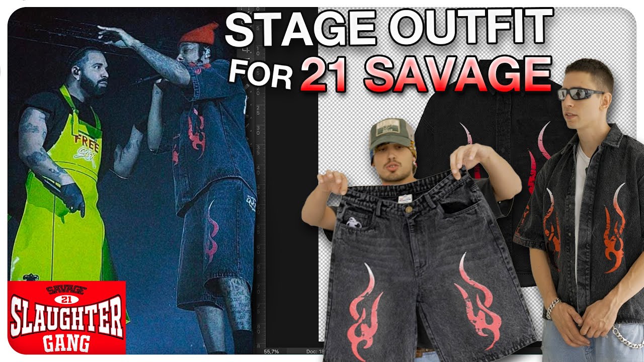 HOW WE MADE A TOUR OUTFIT FOR 21 SAVAGE 🗡️ 
