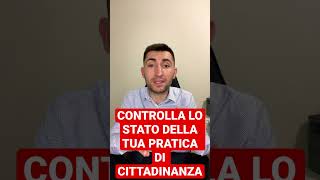 Come controllare lo STATO DELLA PRATICA DELLA CITTADINANZA italiana: vai a vedere il video completo