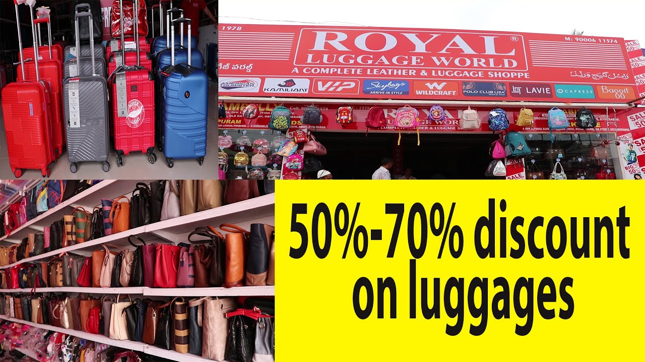 Big discount sale On Luggage at Royal luggage World | Numaish Exhibition 2020 | Trendy Looks ...