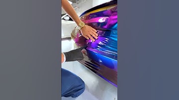 A stunning Color Shift Vinyl Wrap ‼️🔥✨🥵 #carwrapping #carwrap #vinylwrap #asmr #asmrsounds