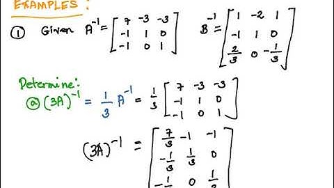 Properties of Inverse Matrices