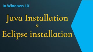 Java & Eclipse installation on Windows 10 || DevOps || Maven || AWS || Azure ||