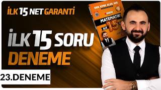 Matematik İlk 15 Konu Deneme - 23 | 2026 | KPSS - DGS - AGS - ALES Matematik | Sayılar Cebir Kampı