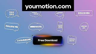 Cartoon Comic Speech Bubbles (Ae, Pr, Dr, FCPX) | 11 Free Animated Titles