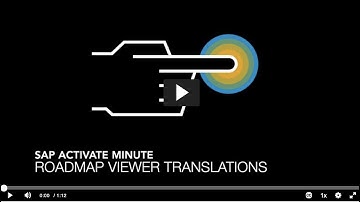 SAP Activate minute - RMV Translations