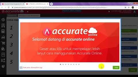 Tutorial Cara Membuat Database Perusahaan Menggunakan Accurate.id (Accurate Online) Part 1