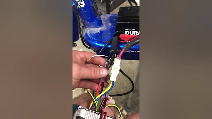 How to hook up 48V controller to an electric battery operated scooter