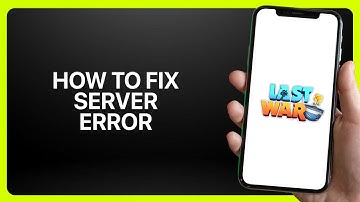 How To Fix Server Error Last War Survival Game 2025! Tutorial