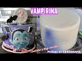 Vampirina fondant cake - Pastel De Vampirina en Fondant pintado con aerografro