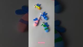 DIY Mosquito With Clay Funny #shortvideo #love #bearfamily #clay #satisfying #trending #viral