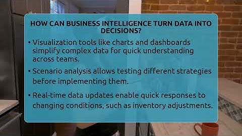 How Can Business Intelligence Turn Data Into Decisions? - Talking Tech Trends
