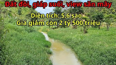 #205 Cần bán 5,6 sào giáp hơn 100m suối. Đồi săn mây, view toàn cảnh. Chỉ 2 tỷ 500 triệu.