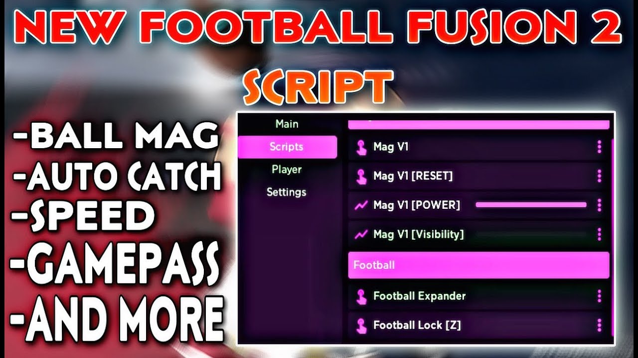 Football Fusion 2 Script GUI, Mags, Silent Speed & More