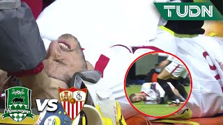 ¡TERRIBLE LESIÓN! Escudero se disloca codo | Krasnodar 1-1 Sevilla |Champions League 2020/21-J4|TUDN