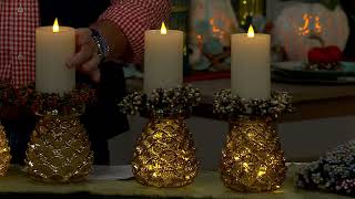 Set of 2 3"x6" Candlelight Wax Candles by Valerie on QVC screenshot 5