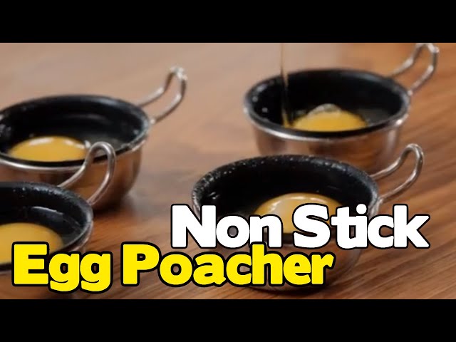 Excelsteel Egg Poacher 18/10 Stainless - 6 Non Stick Egg Cups