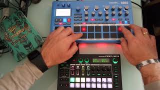 Test Jam Korg Electribe 2 sequencing Roland Mc-101 4 Track Tone Motion Two Groovebox