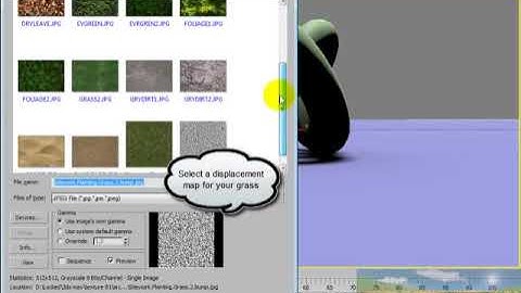 Making realistic grass using Material in Vray render