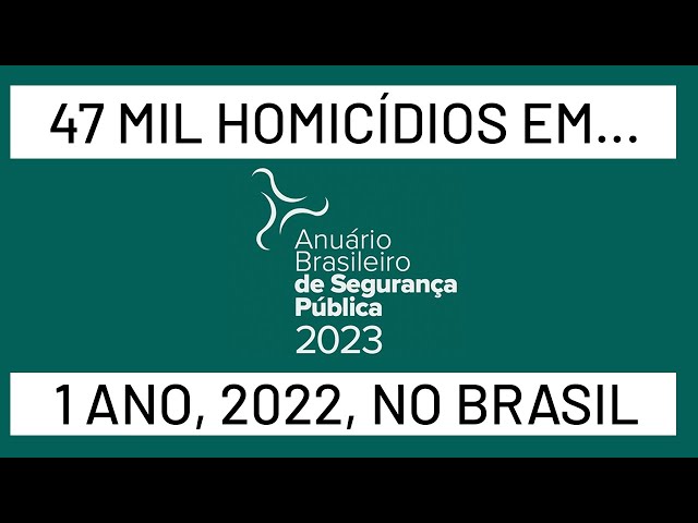 Era uma vez no… Brasil. 47.398 homicídios em 1 ano. Foram, são milhões de vezes no... Brasil
