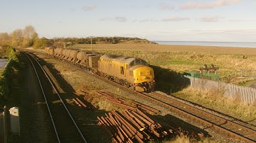 Bagillt 14.11.2014 - Network Rail Class 37 97 97303 & 97304 on RHTT - Flint Holywell