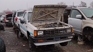 1987 Dodge Ram 50 Junkyard Find Mitsubishi Mighty Max Rattle can resto junkyard find salvage yard