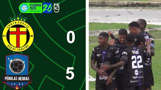 COPA RIO PROFISSIONAL - 1ª FASE - JOGO DE IDA - SANTA CRUZ 0X5 PÉROLAS NEGRAS