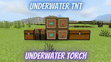 Tutorial on how to make a underwater torch and underwater tnt Minecraft