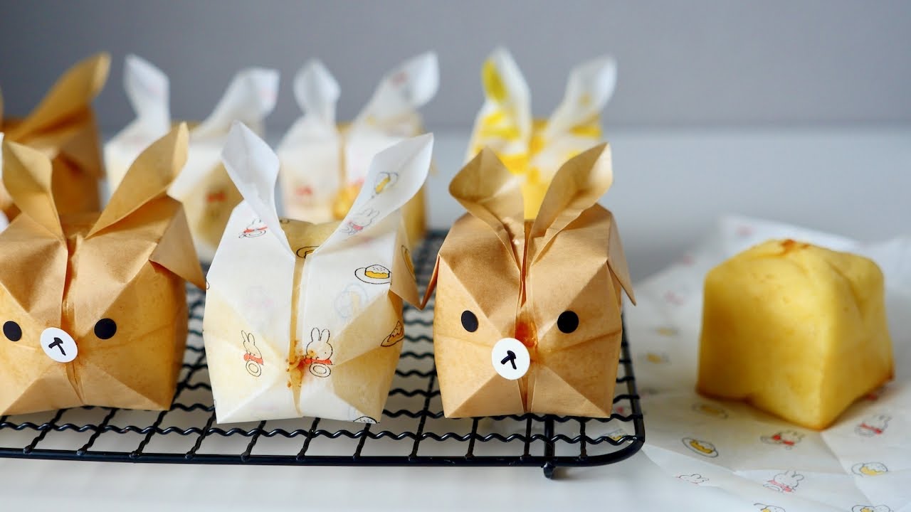 Origami Paper Balloon Rabbit Cheese Cake おりがみ うさぎ 風船 チーズケーキ Youtube