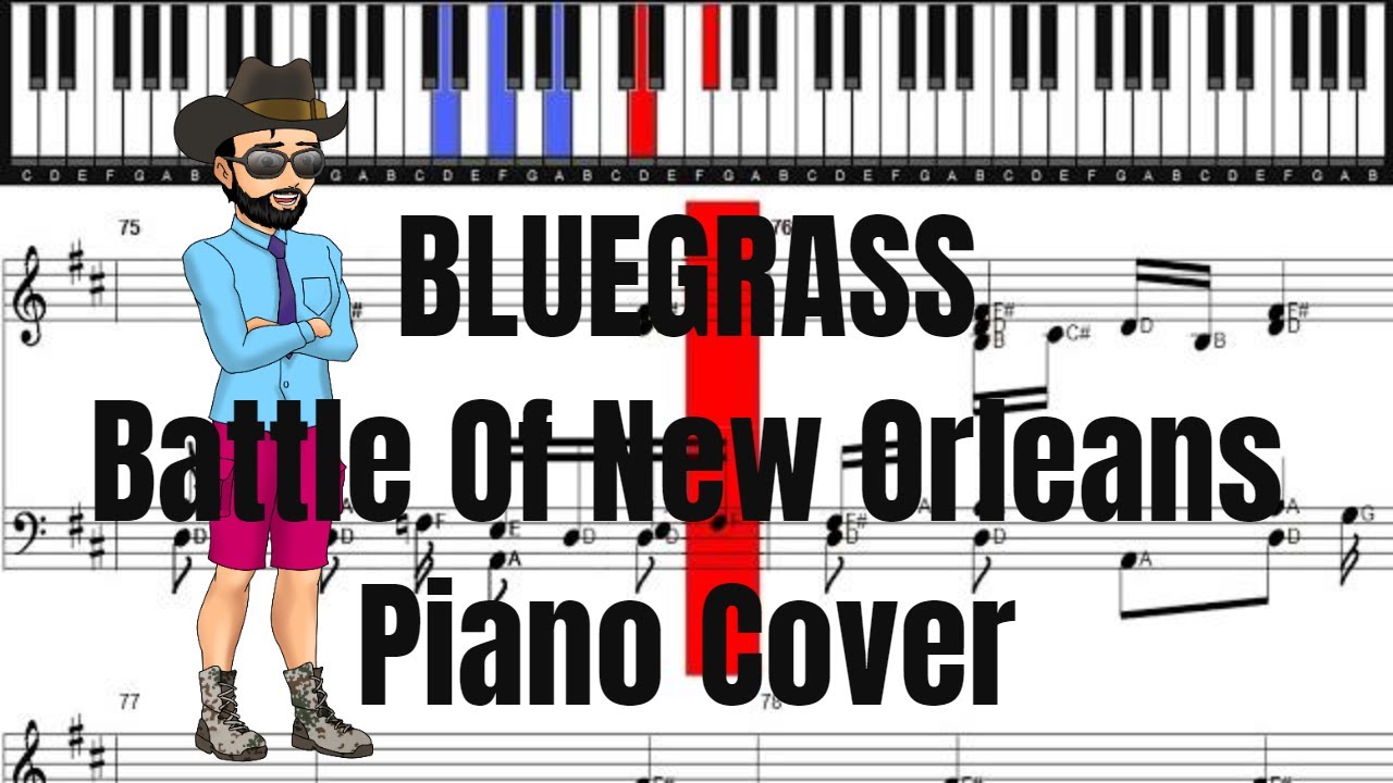 Bluegrass Battle of New Orleans Piano Cover | Piano Sheet - YouTube