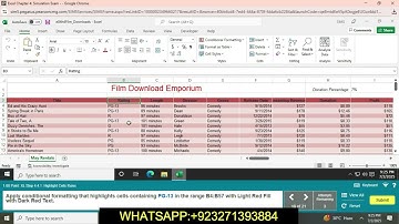 Excel Chapter 4 Simulation Exam || Excel Chapter 4 Simulation Exam || Excel Chapter 4 Exam