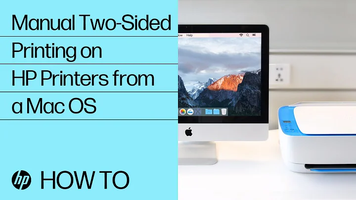 Manual Two-Sided Printing on HP Printers from a Mac OS | HP Printers | @HPSupport