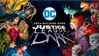 Unboxing the DC Deck Building Game: Justice League Dark Kickstarter All Game Content Pledge.