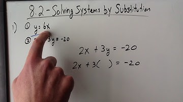 8.2 - Solving Systems by Substitution (8th)