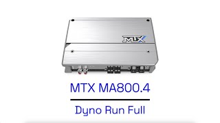MTX MA800.4 Amplifier DYNO Full Run