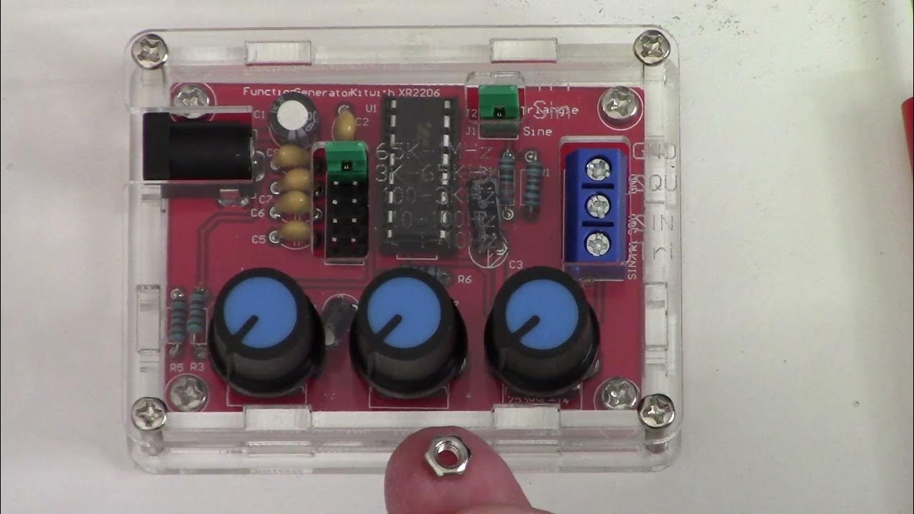 XR2206 Function Generator Kit build YouTube