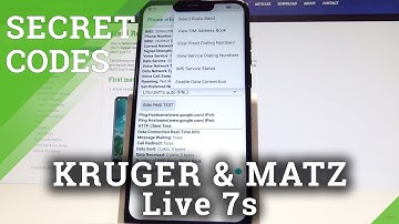 How to Use Secret Codes on KRUGER & MATZ Live 7s - Hidden Mode / Advanced Me