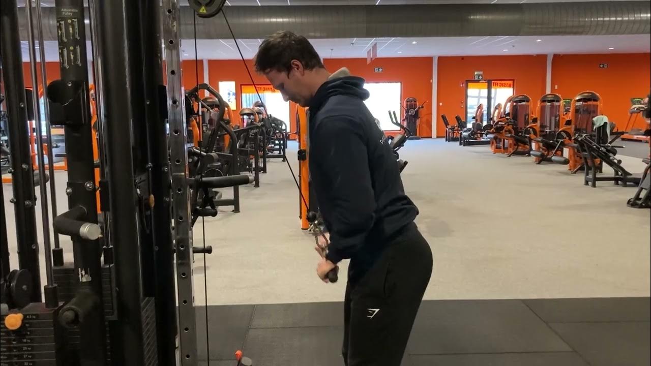 standing lat pushdown 2 YouTube