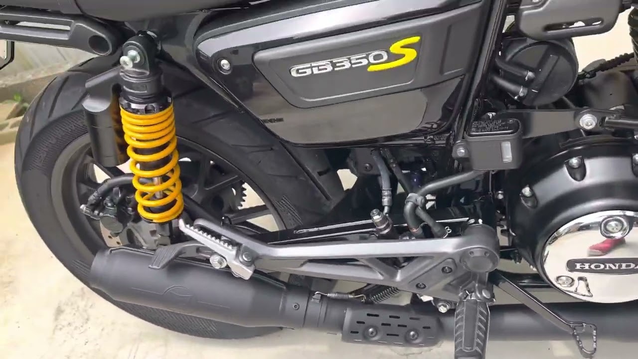 MORIWAKI GB350S SlipOn Exhaust MONSTER BLACK / B.R.S Front Pipe