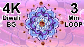 Royalty free 4k video Diwali Rangoli 2020 3min loop background desktop screensaver screenshot 2