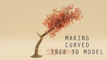 Making a curved tree in blender ||AD 3d