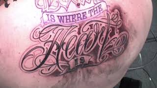 Lettering  - Tattoo time lapse