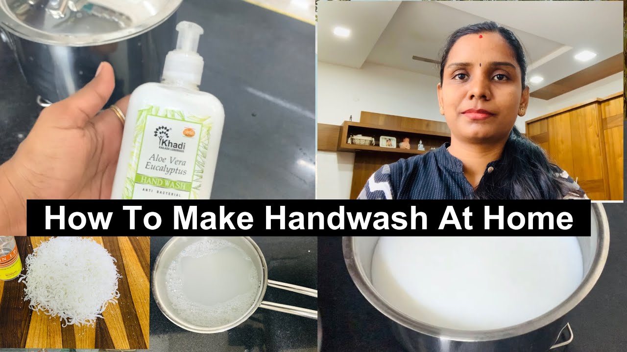 How To Make Handwash at homeUsing soap in Tamil YouTube