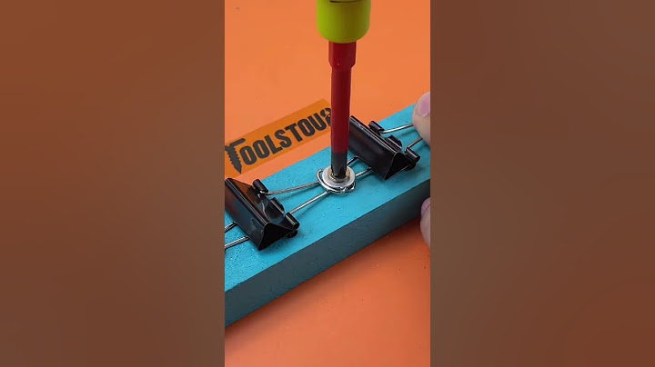 Simple and Easy ! Make Binder Clip to Wall Screwdriver Holder