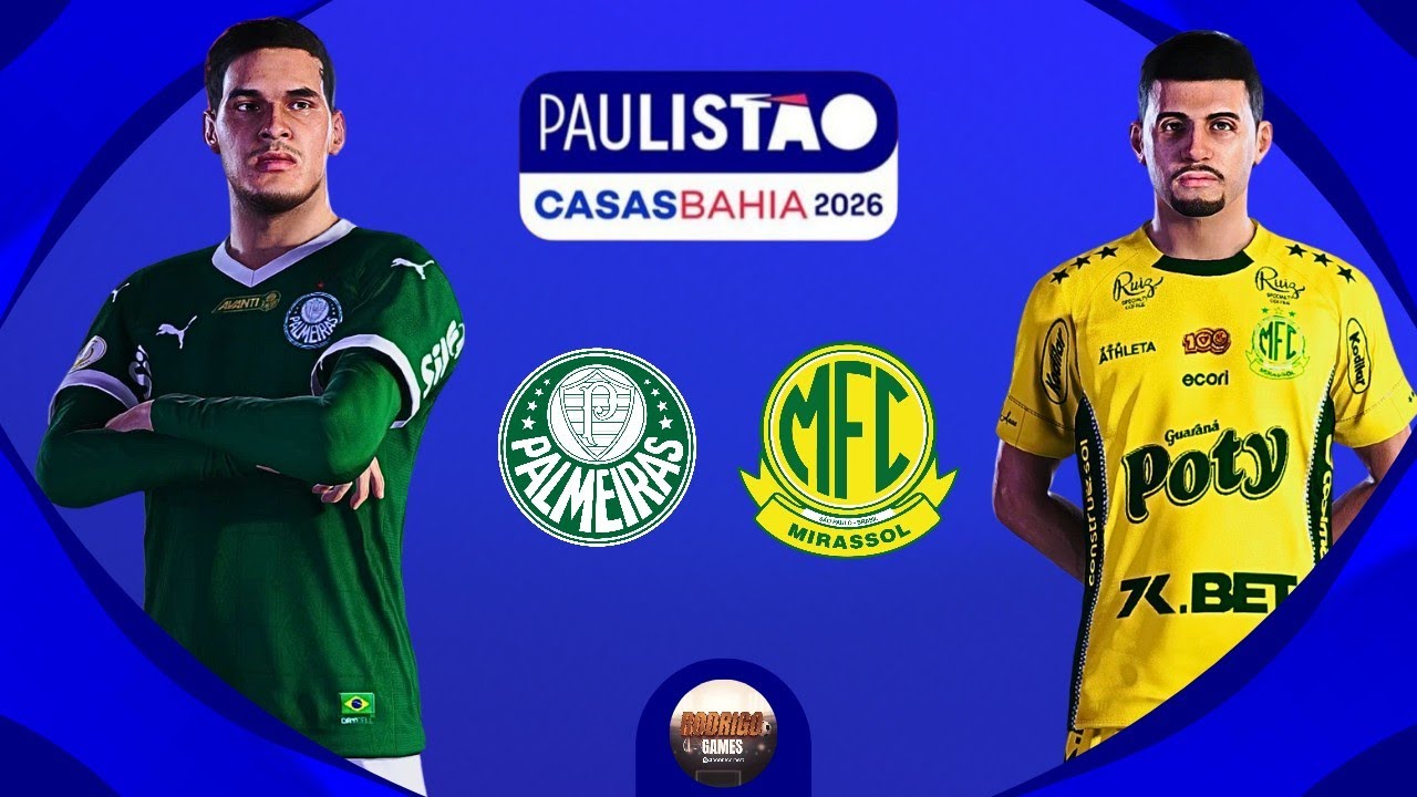 Palmeiras x Mirassol – Paulistão – Verdão em busca da vitória! | PS5™ 4K