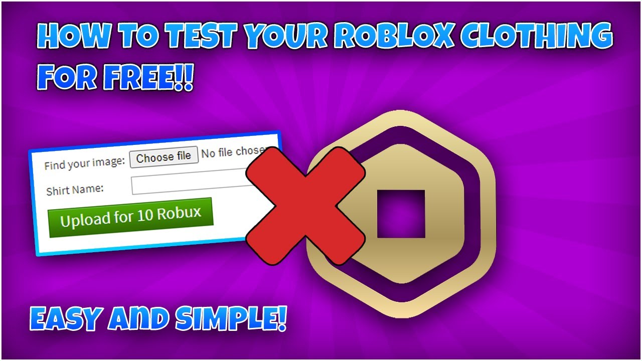 How To Test Your Roblox Clothing For Free Easy And Simple 2026 YouTube 