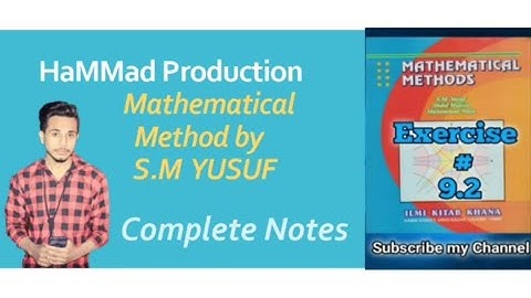 (Ex 9.2) Separable Differential Equations of 1st Order || HaMMad Production