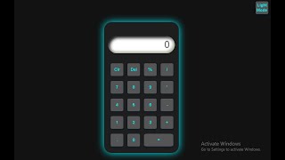 I Built a Stylish Calculator with Dark Mode | using HTML CSS & JAVASCRIPT Part 2
