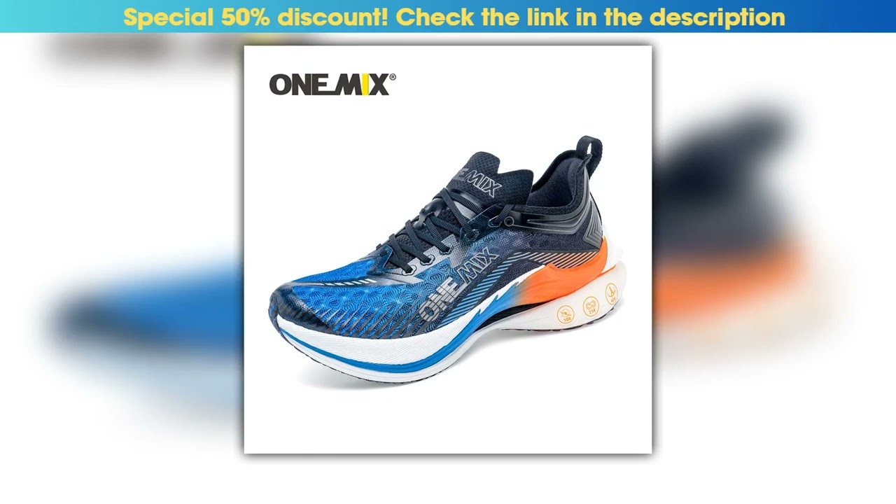 ONEMIX 2025 Professional Marathon Running Shoes for Men Antislip Ultralight Rebound Athletic